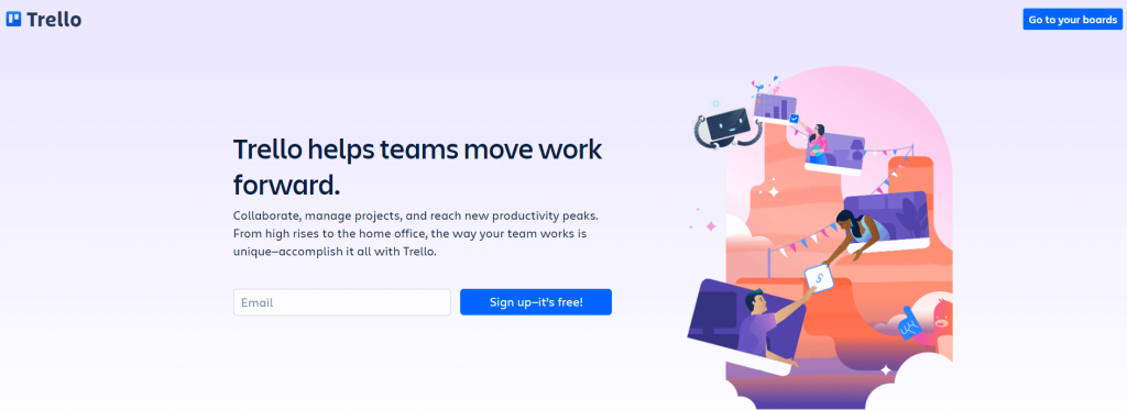 Trello's header text