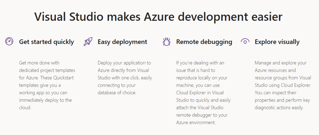 Visual Studio Azure benefits